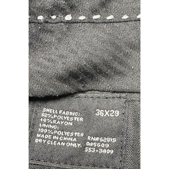 JF J.Ferrar Dress Pants 36x29 Mens Gray Flat Front Slash Pockets Slacks - Picture 9 of 9